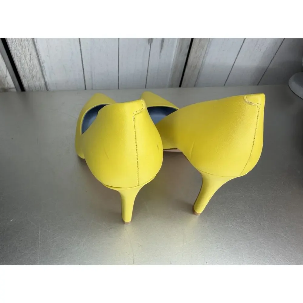 Shoes of Prey Yellow Teal Heels Women’s Stiletto Pumps Size 7